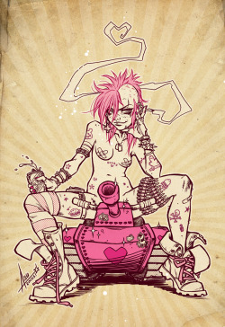 asurocksportfolio: 2014 Tank Girl tribute for Weekly Trinquette Challenge ♥ Photoshop 