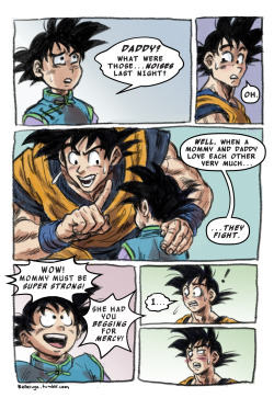 acelious:  blauvixen:  betaruga:  The end of DBZ Abridged Ep 55 had me dying, man   gokÃºâ€™s face in the third panel hahaha love it.  @funsexydragonball  This is too perfect!