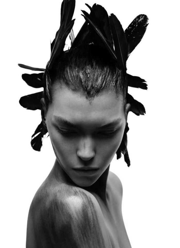 black-white-madness:  Madness:  Arizona Muse in Jame Houston’s Natural Beauty book