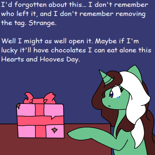 ask-peppermint-pattie:  I probably should have took better care of this thing… ((WHO REMEMBER THAT GIFT FROM WAY BACK! ehehe…. Yeaahh… I swear I wasn’t done with it. I totally remembered it! *totally didn’t* I got a plan with this! So I promise