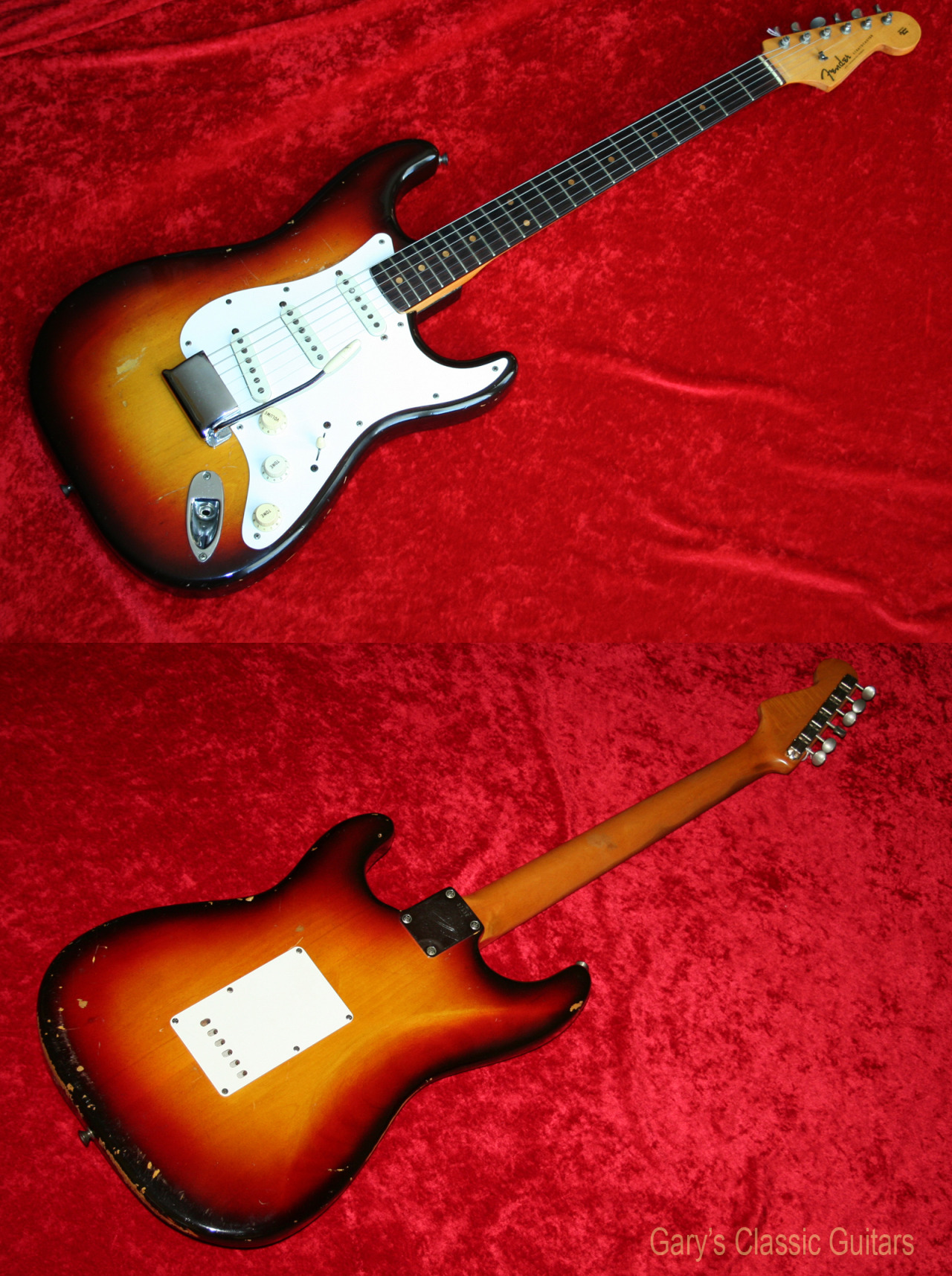 garys-classic-guitars:  Rare early Slab Board 1959 Fender Stratocasterhttp://www.garysguitars.com/catalog/1959-fender-stratocaster