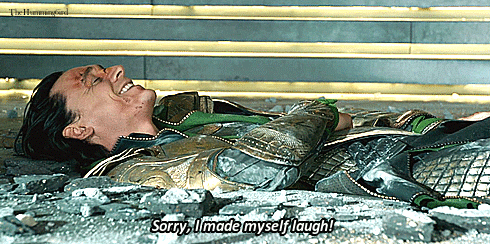 thehumming6ird:Classic Hiddles Moments:That one time Tom tried really, REALLY hard not to giggle on 