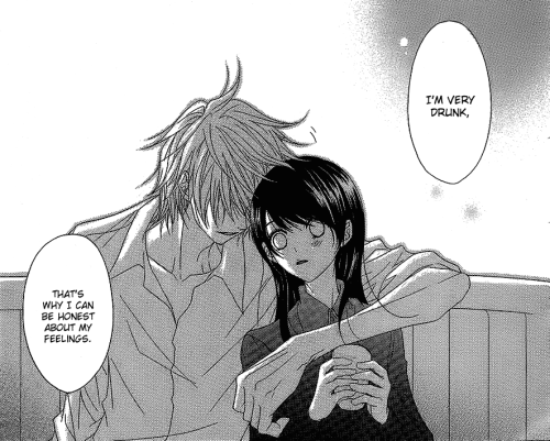 Kurosaki Tasuku and Kurebayashi Teru [Dengeki Daisy chapter 60: I’m Counting On You]