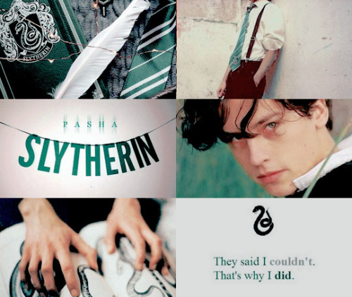 the bronze horseman characters + hogwarts house aesthetics