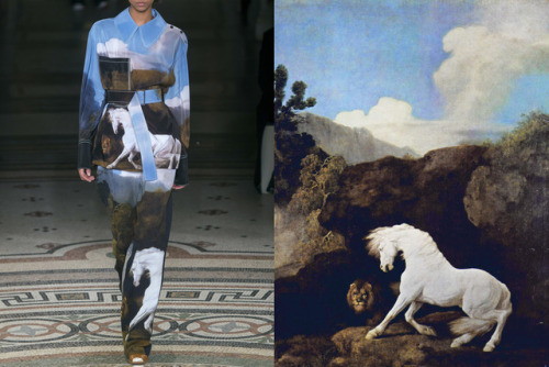 Match #399Stella McCartney Fall 2017 | A Horse Frightened by a Lion by George Stubbs, 1770More match