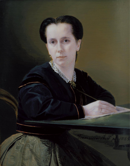  Self-portrait of Francisca de Almeida Furtado (1827–1918) — Francisca de Almeida Furtado, 1865 (Nat