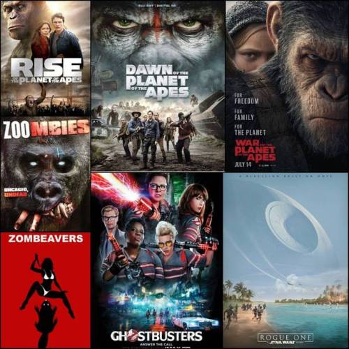 Here’s movies for the week! Rewatched Rise & Dawn of the Planet of the Apes with my Girlfr