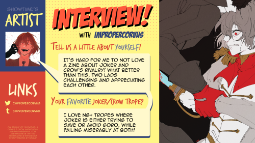 showtimezine:CONTRIBUTOR INTERVIEWStarring @impropercorvusMeet our next illustrator! It’s me!!