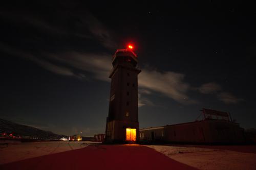 evilbuildingsblog:  The air traffic control tower in Kangerlussaq, Greenland