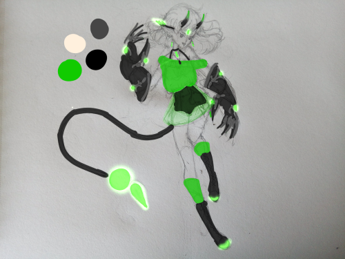 So If You Remember The Sketch Below From 2019, I Finally Got Around To Drawing Her :')