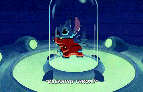 horsefingerss:  xryn-art:  dana-chan325:  chaoflaka:  selenaigomez: LILO & STITCH (2002) dir. Chris Sanders, Dean DeBlois   Everybody try and guess what Stitch said.   Nerd Time:  But I think there was actually an article in a Disney Magazine that