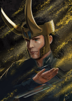 a3107:I want to paint some more golden horns ੧| ⊗ ▾ ⊗ |୨ (and Tom Hiddleston’s face)