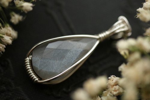 Labradorite and moonstone pendants with sterling silver handmade my me.Available at my Etsy Shop - S