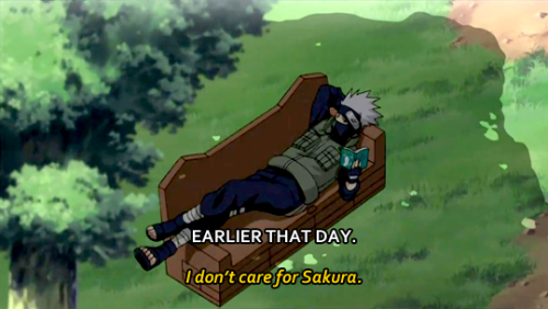 kitteninspaghetti:  Kakashi loves all his students equally. 