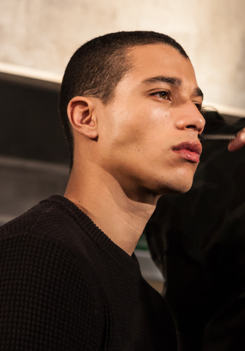 justdropithere: Gabriel Vieira by Rainer Torrado - Backstage at Givenchy FW16