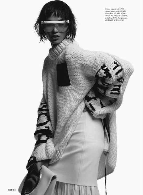 blackfashion:  Joan Smalls photographed by Michael Thompson for Elle US January 2014