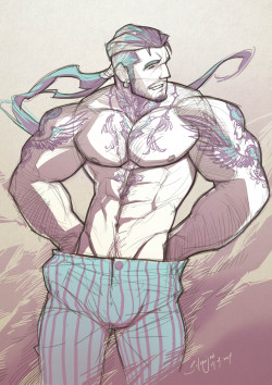 silverjow:  Daily Practice #006Who’s got a thing about tattooed guys…