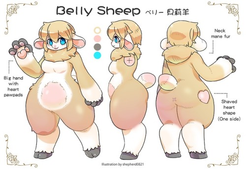  Belly Sheep   Ref sheet commission for https://twitter.com/sheep_belly