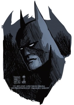 Francavillarts:  The Batart By Francesco Francavillaquick 10Min Break Batman :)Cheers,Ff