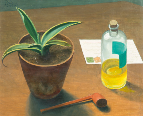 Still life   -    Franz Lenk , 1922.German,  1898 -1968Oil on panel,32 x 39 cm.