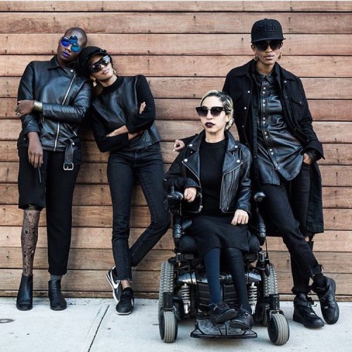 dapperq:  All black leather + @cocoandbreezy eyewear. #squadgoals 📸 by @leightonpope   #dapperq #allblackeverything #leather 