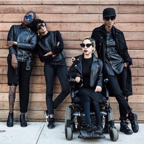 dapperq:All black leather + @cocoandbreezy eyewear. #squadgoals by @leightonpope #dapperq #allblack