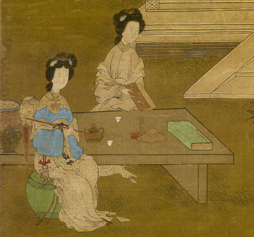 Making the Bride&rsquo;s Gown by Tang Yin (1470-1524)