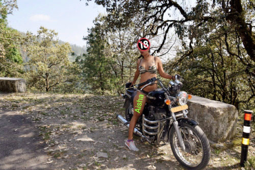 aishaslutty: I Hope Bikers will love this Bitch. Whore on the Ride . Bang The Bitch till she Screamz