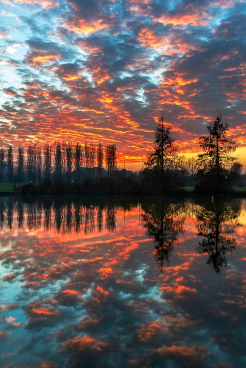 sundxwn:Sunset in Ferrara by Enrico Lapponi