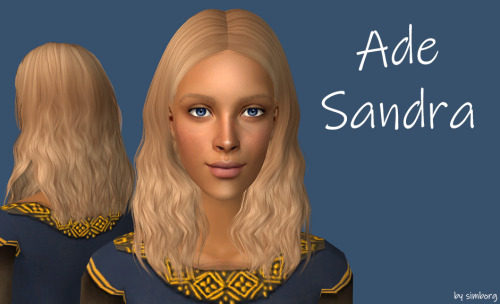 Slowly continuing uploading my retextured hairs (last time was in&hellip; January).Ade Sand