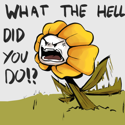 This Is An AU That Ive Been Working On! Clover Fucks Somethings Up And Absorbs Some Of Omega Floweys