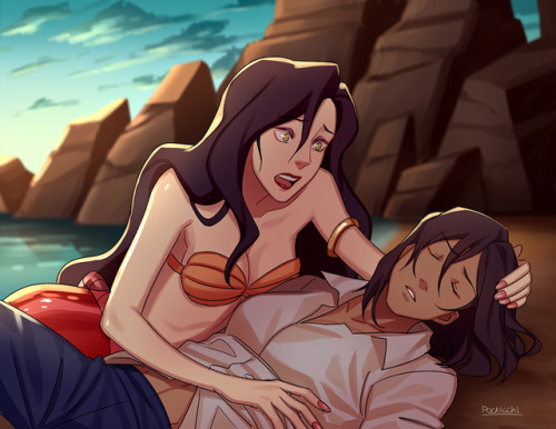 pockicchi:  korrasami mermaid au 🐋✨ adult photos