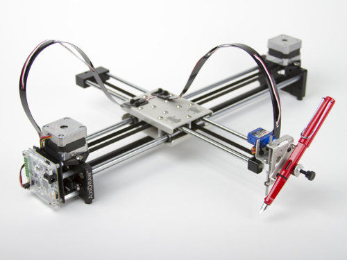 laughingsquid:The AxiDraw, A Plotter Robot That Writes and Draws With a Variety of Pens and Marker