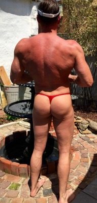 Shackamack:  Shackamack:  Red Thong And Big Back  May 2015