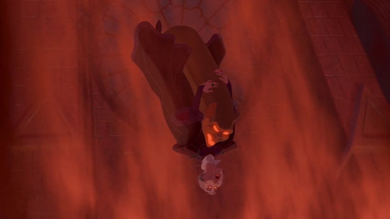 and he shall smite the wicked and plunge em into a firey pit  #hbond #hunchback of notre dame #frollo#disney #you think he burned to death? that be some karma