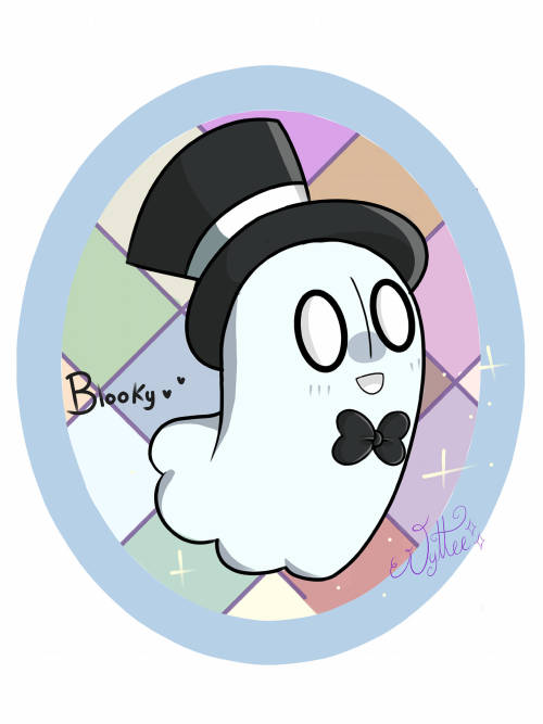  I drew Napstablook from Undertale because is my favorite character  