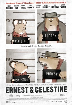 rufftoon:  mukasfilms:  [Poster] Ernest et Célestine  It is now announced as coming out March 14th in the US. I don’t know how widely distributed it will be, but do keep an eye out for it. I don’t know if there will be a lot of advertisement about