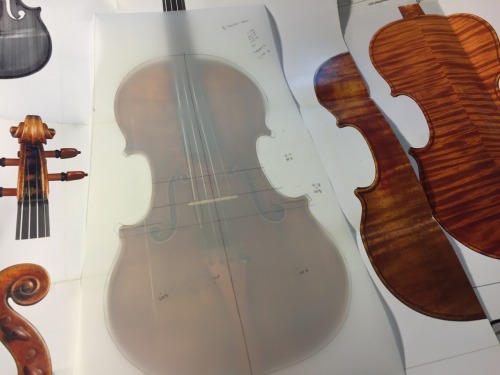 azureviolins:Math, math, math. Laying out sound holes based on harmonic and geometric proportions. P