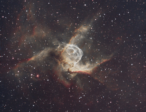 NGC2359 - Thor’s Helmet by Geert Vanhauwaert