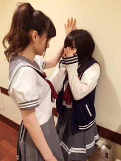 mimowink:  Suwawa and Kanan used kabe-don! It’s super effective! Source: Twitter 