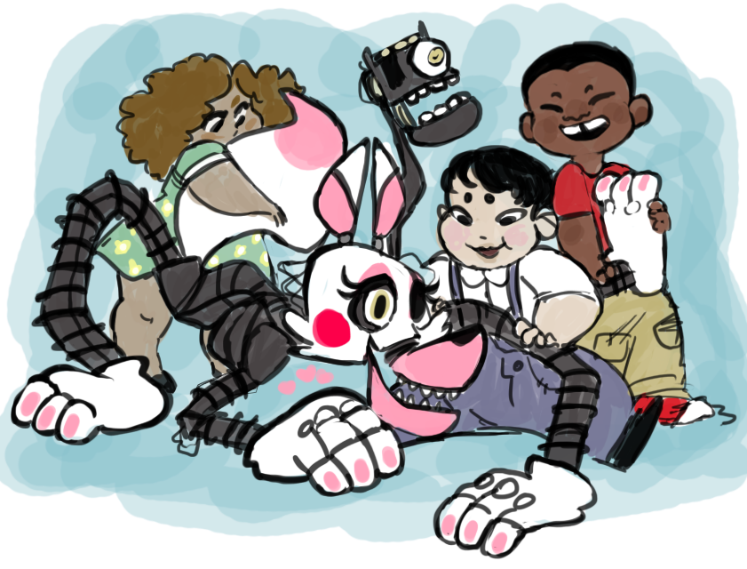 theclassychassiessketchbook:  Ok but what if Mangle actually likes playing with the