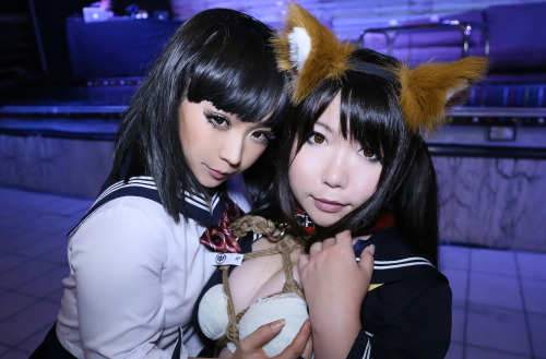 Cute Cosplay GIrl Higurashi Rin & Higurashi Ran (Kitsune-Chan 2) 1-11