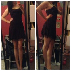 queenkatiee:  Alllllso this dress finally fits ^_^. A friend gave it to me a year ago and I couldn’t even get it on, let alone wear it comfortably. My waist looks so little :D