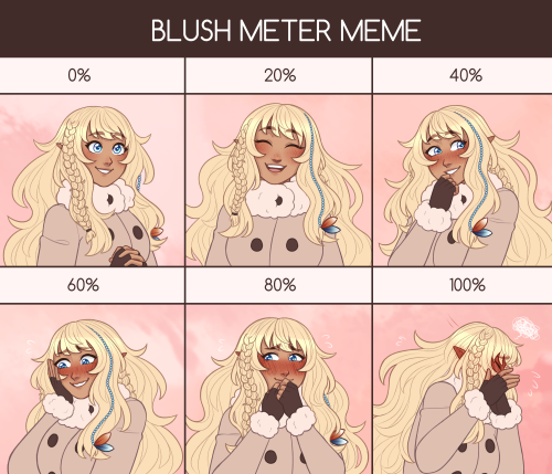 Kickin off the new year with a blush meter meme thing! I actually started this ages ago haha…