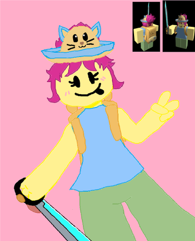 cute roblox noob art