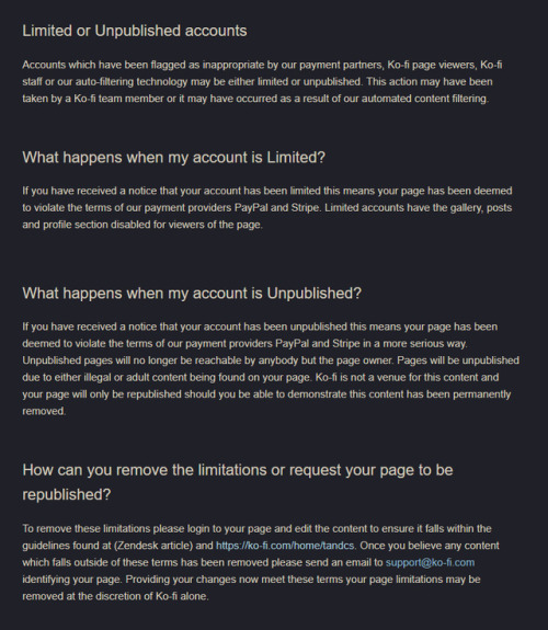 tangobat:  pressurizedpleasure:   KO-FI IS CRACKING DOWN ON NSFW CREATORS Please spread this post around.  Here we are once again, with NSFW creators being censored into oblivion. Apparently, Ko-Fi has deemed it illegal/prohibited to POST or even LINK