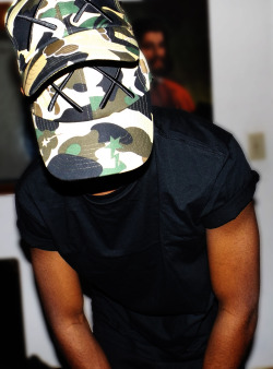 Thebestblackfashion:  Blackfashion:  Black Tee, Bape X Kaws Hat Malikwoodsisruff,