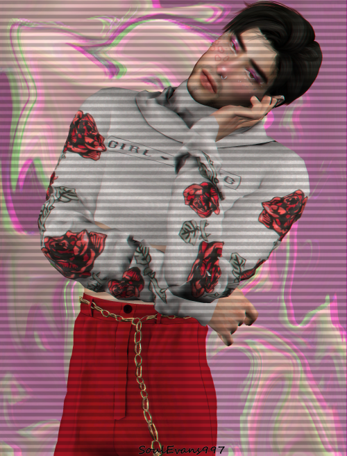 ErikON1220 Hair @wingssims // Egirl Makeup @pralinesims // Rebel Crop Sweater @lumysims // Poison Pa