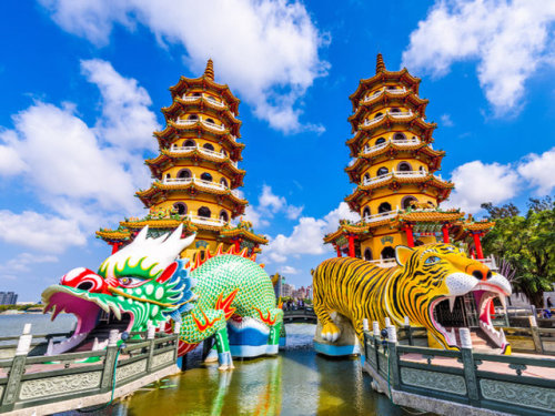 Lotus pond in Kaohsiung,Taiwan