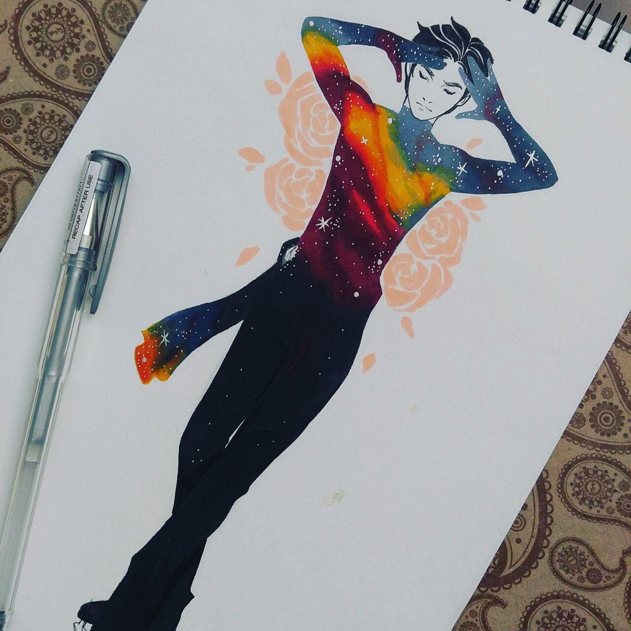 pervypiksi: 5th of the Galactic skaters: Phichit!  And that would be it for now!